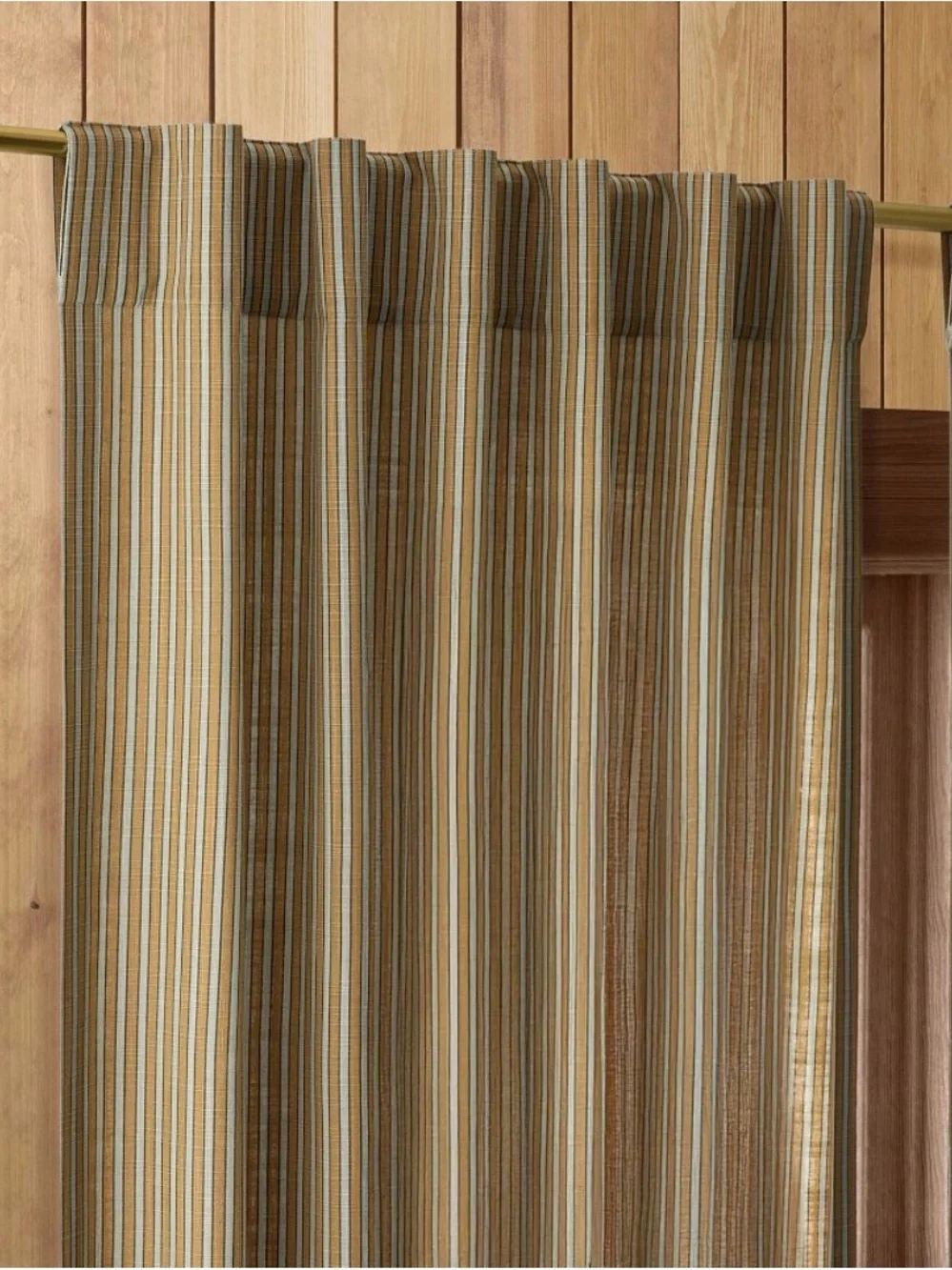 (2) NWOT West Elm Emma Chamberlain Multi-Stripe Curtain